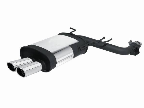 Remus - BMW 5 Series Remus Rear Silencer with Dual Exhaust Tips - Square - 089096 0542