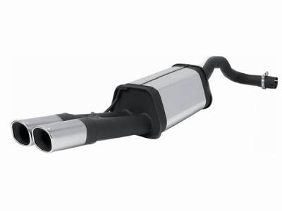 Remus - Audi A4 Remus Rear Silencer with Dual Exhaust Tips - Square - 047095 0542