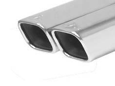 Remus - BMW 3 Series Remus Rear Silencer with Dual Exhaust Tips - Square - 087091 0548