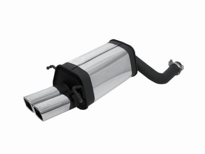Remus - Mercedes-Benz C Class Remus Rear Silencer with Dual Exhaust Tips - Square - 508100 0548
