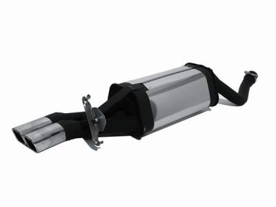 Remus - Mercedes-Benz E Class Remus Rear Silencer with Dual Exhaust Tips - Square - 506594 0548