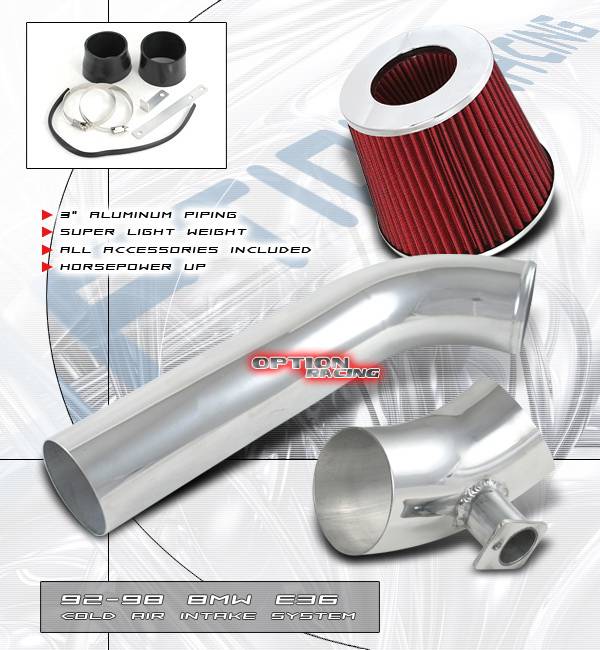 OptionRacing - BMW 3 Series Option Racing Cold Air Intake Pipe - Polish - 35-12116