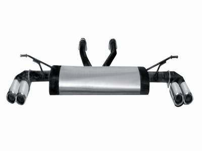 Remus - Volkswagen Touareg Remus Duplix Rear Silencer with Left with Right Sides with Dual Exhaust Tips - Round - Embossed - 959303 1578