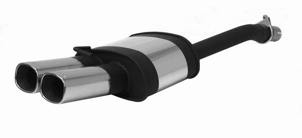 Remus - Ford Focus 4DR Remus Rear Silencer with Dual Exhaust Tips - Square - 206598 2502