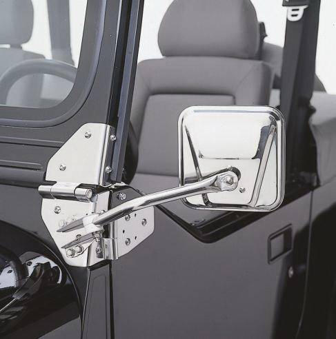Rampage - Jeep Wrangler Rampage Side Mirrors - Black - 7617