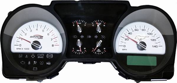 Simco - Ford Mustang Simco Classic Series 6 Gauge Insert - 27103