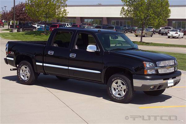 Putco - Chevrolet Silverado Putco Body Side Molding - Billet Aluminum - 96608