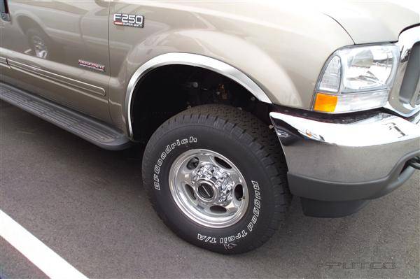 Putco - Ford F250 Superduty Putco Stainless Steel Fender Trim - Full - 97216