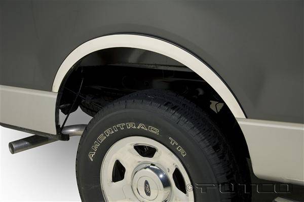 Putco - Ford F150 Putco Stainless Steel Fender Trim - Half - 97220