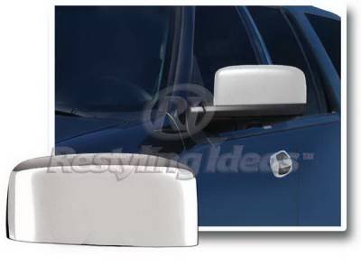 Restyling Ideas - Ford Expedition Restyling Ideas Mirror Cover - Top Half - Chrome ABS - 67354