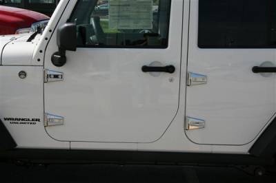 Putco - Jeep Wrangler Putco Chrome Hinge Covers - 401271
