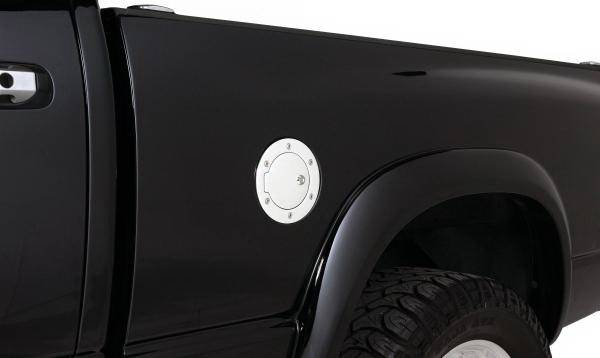 Rampage - Dodge Ram Rampage Billet Style Gas Cover - Dodge Polished Billet - Locking Door Design with Keys - 85014