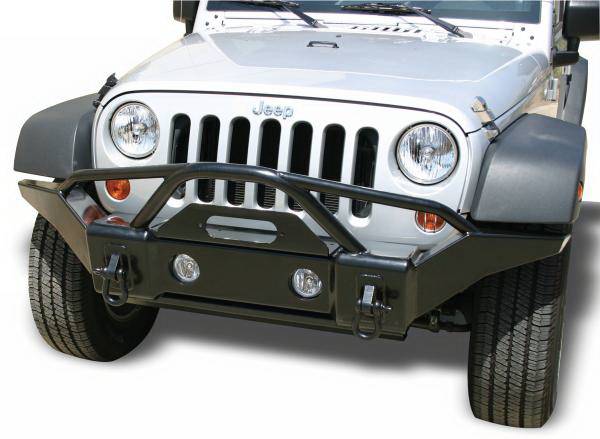 Rampage - Jeep Wrangler Rampage Recovery Bumper - Front with Stinger - Textured finish - 88510