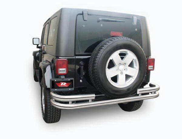 Rampage - Jeep Wrangler Rampage Rear Double Tube Bumper - 88648
