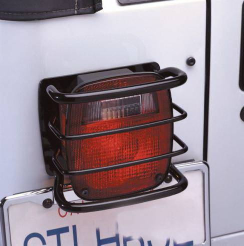 Rampage - Jeep Wrangler Rampage TailLight Guards - Black - 88660