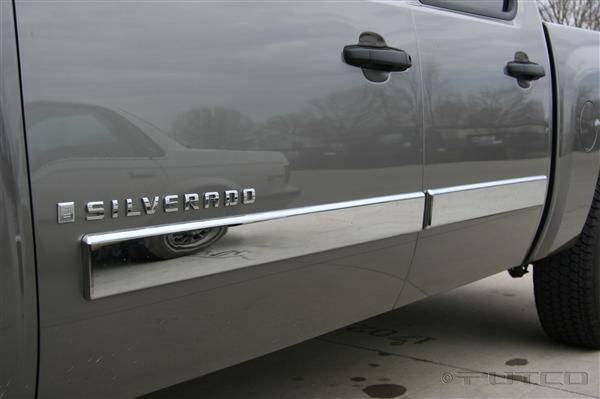 Putco - Chevrolet Silverado Putco Body Side Molding - ABS Plastic - 403693