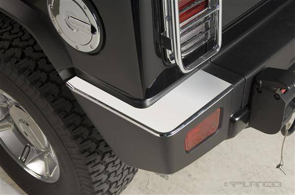 Putco - Hummer H2 Putco Chrome Rear Bumper Trim - 404203