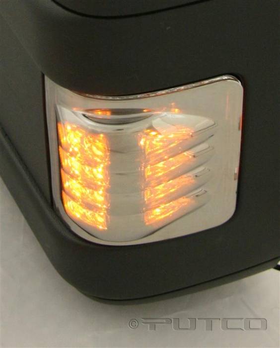 Putco - Ford F250 Superduty Putco LED Mirror Replacements - Ion Chrome - 930308