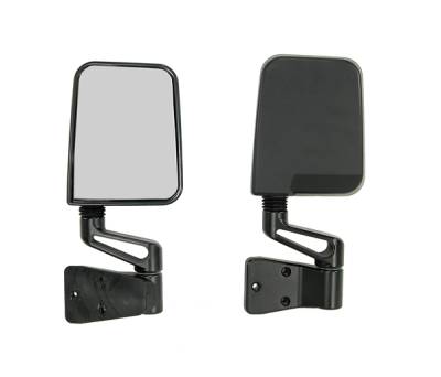 Omix - Rugged Ridge Factory Style Mirror - Pair - UV Treated Black Plastic - 11002-03