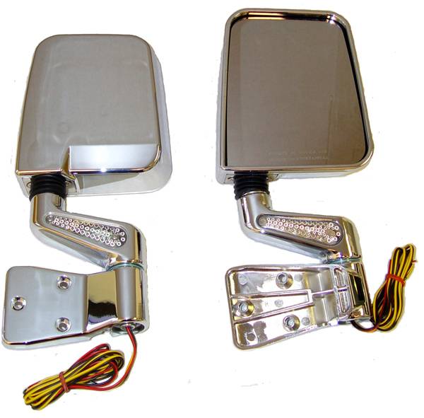 Omix - Rugged Ridge LED Mirror - Pair - Chrome - 11016-01