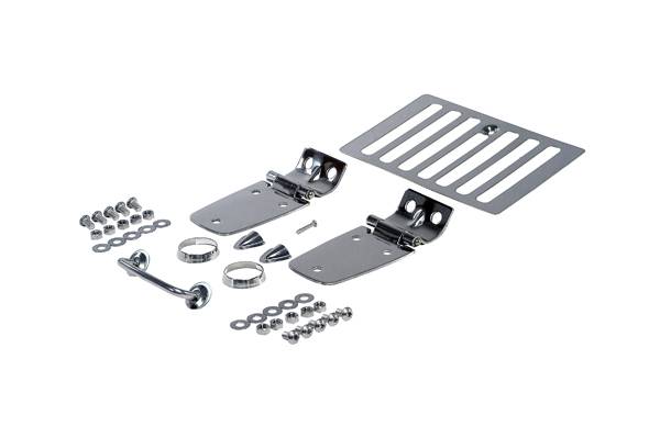 Omix - Rugged Ridge Hood Kit - Stainless Steel - 11101-03