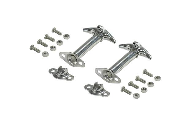 Omix - Rugged Ridge Hood Catch - Late Style - Stainless Steel - 11116-01