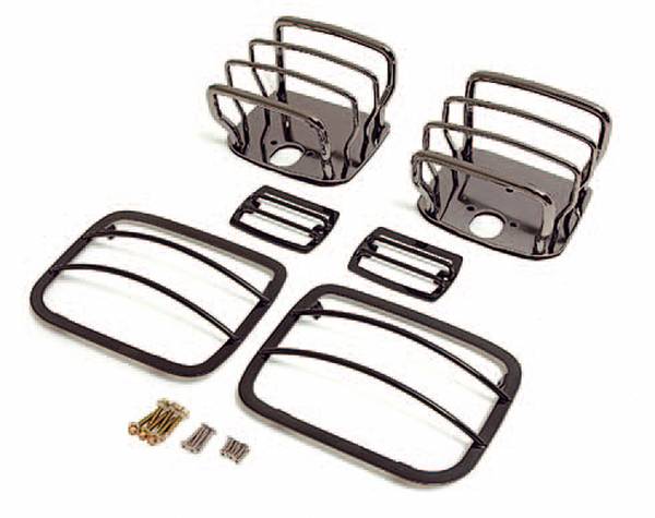 Omix - Rugged Ridge Euro Guard Kit - Headlight & Turn Signal Guard - Black - 11230-02