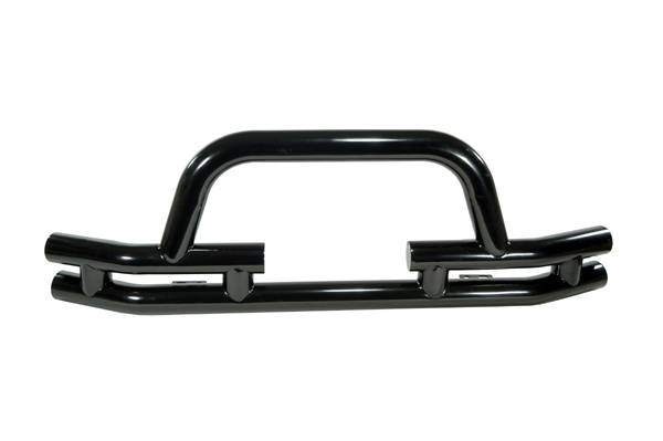 Omix - Outland Front Bumper with Winch Cut Out - Black - 11560-03