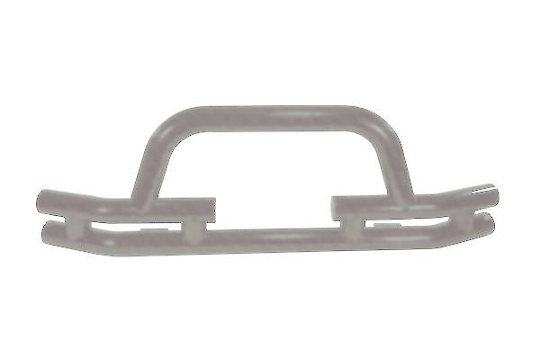 Omix - Outland Front Bumper with Winch Cut Out - Titanium - 11562-03