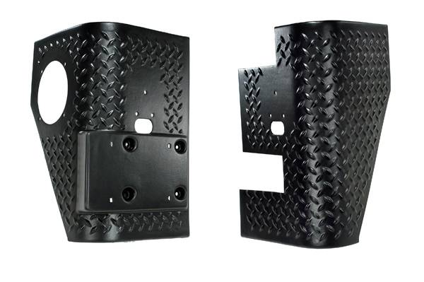 Omix - Rugged Ridge Body Armor - Rear Tall Corner - Pair - 11650-01