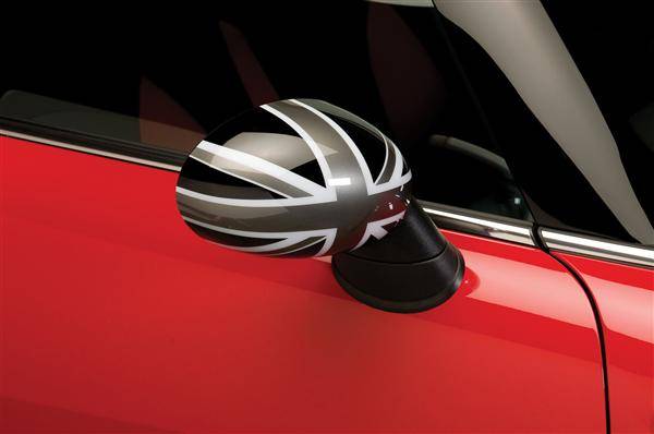 Putco - Mini Cooper Putco Manual Mirror Overlays - Black Union Jack - 400518M