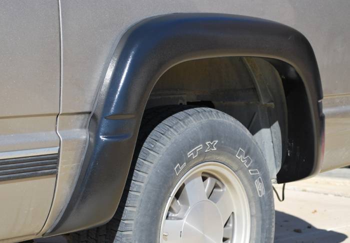 Prestige - Chevrolet C3500 Prestige Rear Pair EX Wide Style Textured Fender Flare Set - EX101TB