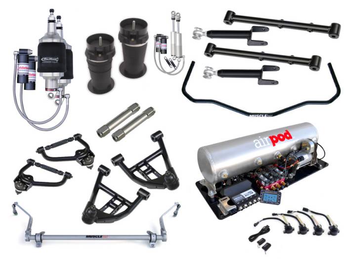 RideTech by Air Ride - GMC Caballero RideTech Level 3 Air Suspension System - 11320399