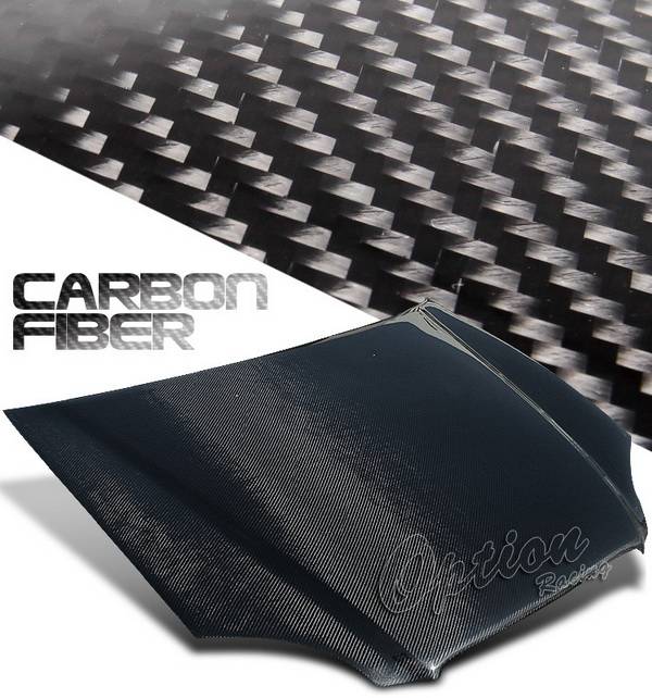 OptionRacing - Honda Civic Option Racing Carbon Fiber Hood - NRG-CH-H005