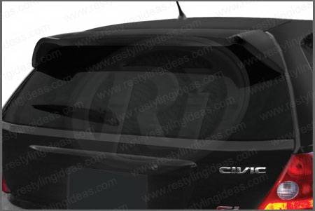 Restyling Ideas - Honda Civic HB Restyling Ideas W-Type Roof Wing Spoiler - 01-HOCI02HBR