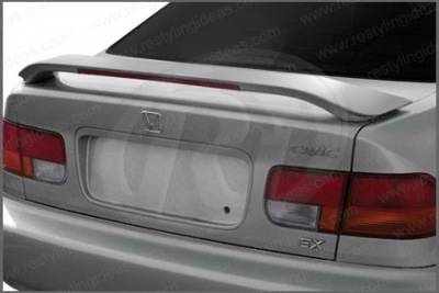 Restyling Ideas - Honda Civic 2DR Restyling Ideas Factory Style Spoiler with LED - 01-HOCI96F2L