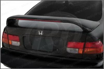 Restyling Ideas - Honda Civic 2DR Restyling Ideas Mid Wing Spoiler with LED - 01-HOCI96ML