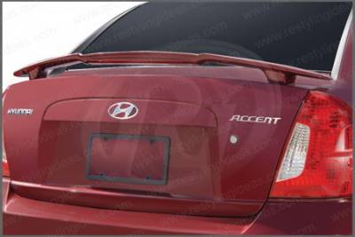 Restyling Ideas - Hyundai Accent 4DR Restyling Ideas Factory Style Spoiler with LED - 01-HYAC95F4L