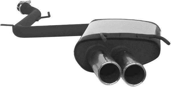 Remus - Mercedes-Benz S Class Remus Rear Silencer - Right Side with Dual Exhaust Tips - Round - 509405 0504R