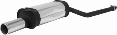 Remus - Audi A6 Remus Rear Silencer - Left Side with Exhaust Tip - Round - 047097 0505L