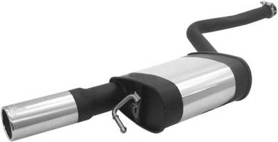 Remus - Audi A6 Remus Rear Silencer - Right Side with Exhaust Tip - Round - 049004 0505R
