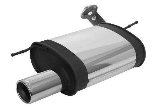 Remus - Honda Accord Remus Rear Silencer - Right Side with Exhaust Tip - Oval - 256399 0507R