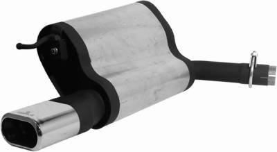Remus - Mercedes-Benz E Class Remus Rear Silencer - Left Side with Exhaust Tip - Square - 509502 0509ML
