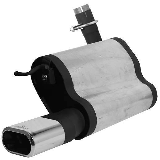 Remus - Mercedes-Benz E Class Remus Rear Silencer - Right Side with Exhaust Tip - Square - 509502 0509MR