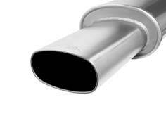 Remus - Mazda 323 Remus Rear Silencer with Stainless Steel Exhaust Tip - Oval - 453097 0540P