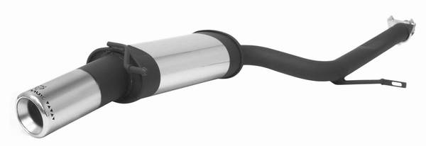 Audi A4 Remus Rear Silencer - Left Side with Exhaust Tip - Round