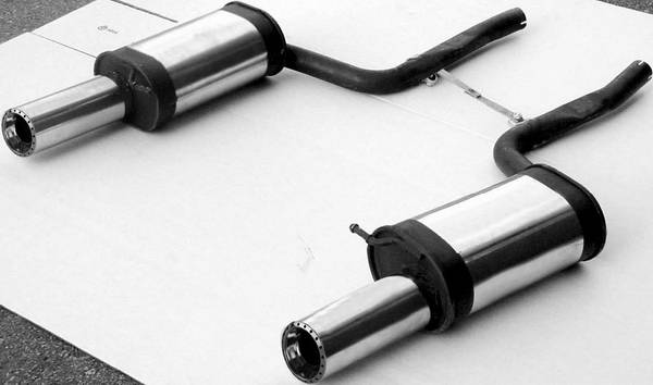 Remus - Audi S4 Remus Rear Silencer - Right Side with Exhaust Tip - Round - 049203 0570TDR