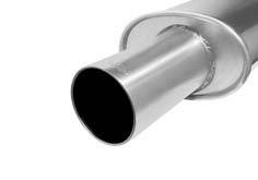 Remus - Ford Focus Remus Rear Silencer with Stainless Steel Exhaust Tip - Round - 206598 0595P