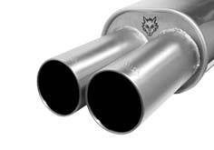 Remus - Mazda 323 Remus Rear Silencer with Dual Stainless Steel Exhaust Tips - Round - 454091 0596P