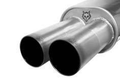 Remus - Mazda 323 Remus Rear Silencer with Dual Titanium Exhaust Tips - Round - 454091 0596T